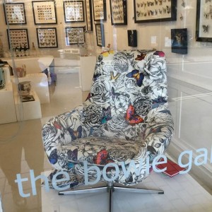 butterfly fabric chair/lorraine osborne