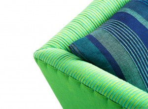 green and blue sofa/ lorraine osborne